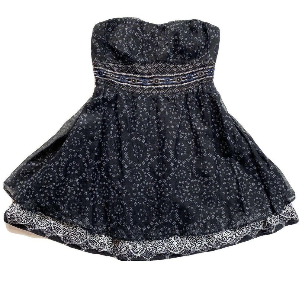 Free People Embroidered Festival Bodice Mini Dress